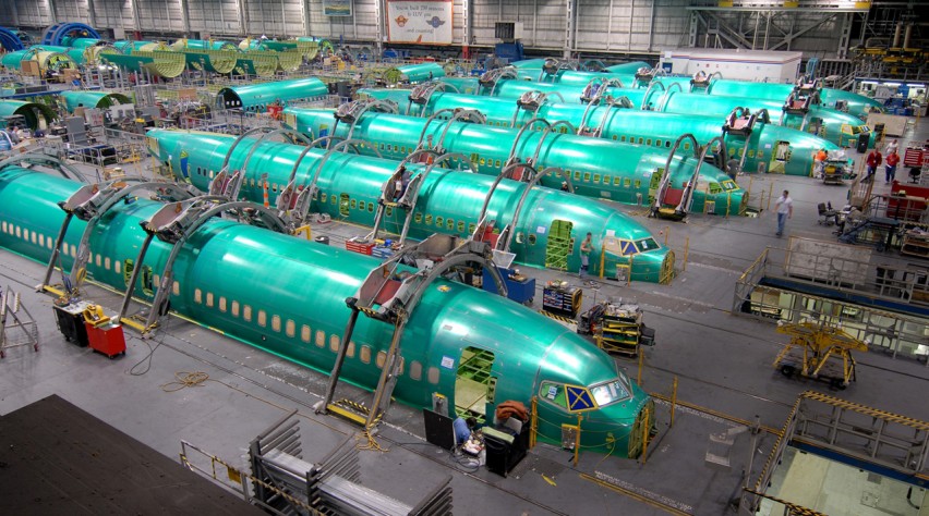 Foto (c) Spirit AeroSystems Boeing 737 MAX fabriek