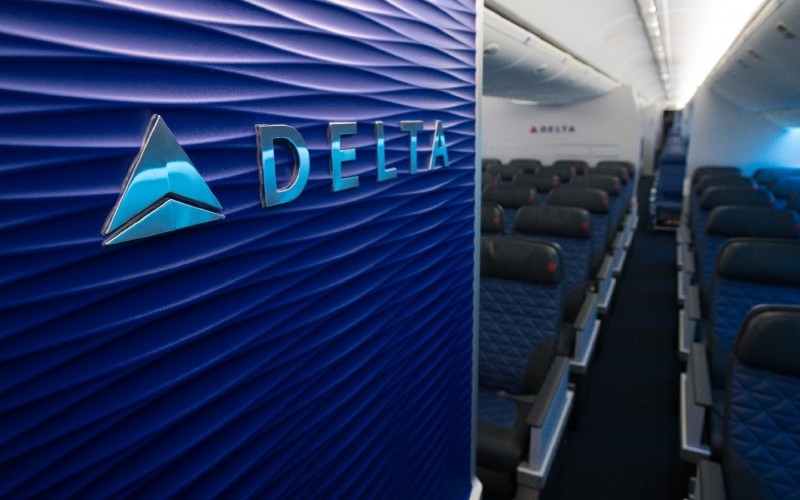 Nieuwe Delta Boeing 777 Cabine