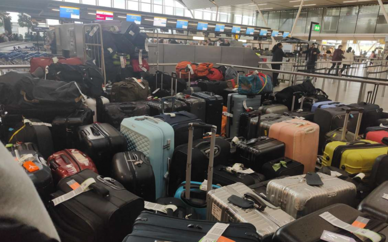 Stroomstoring bagage Schiphol