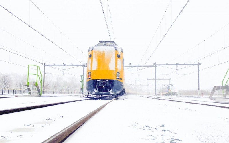ICM trein sneeuw