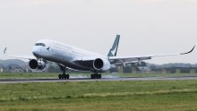 Cathay Pacific A350 Brussels Airport