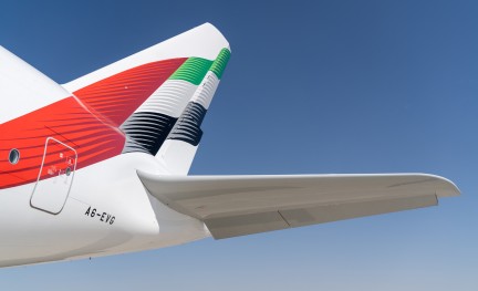 Foto (c) Airbus Emirates A380 staart