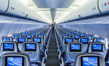 Foto (c) United Airlines united, economy class, interieur