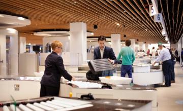 Foto (c) Schiphol Schiphol security controle