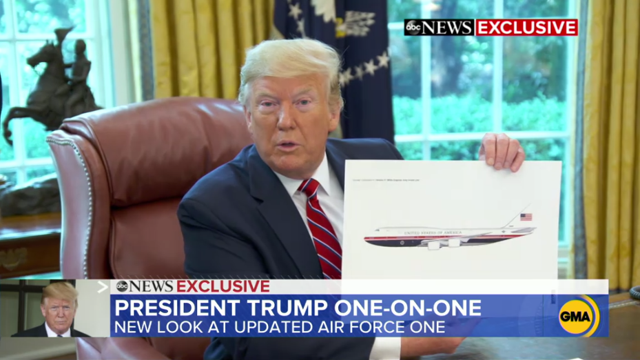 Trump maakt 'zelf' ontwerp nieuwe Air Force One | Luchtvaartnieuws