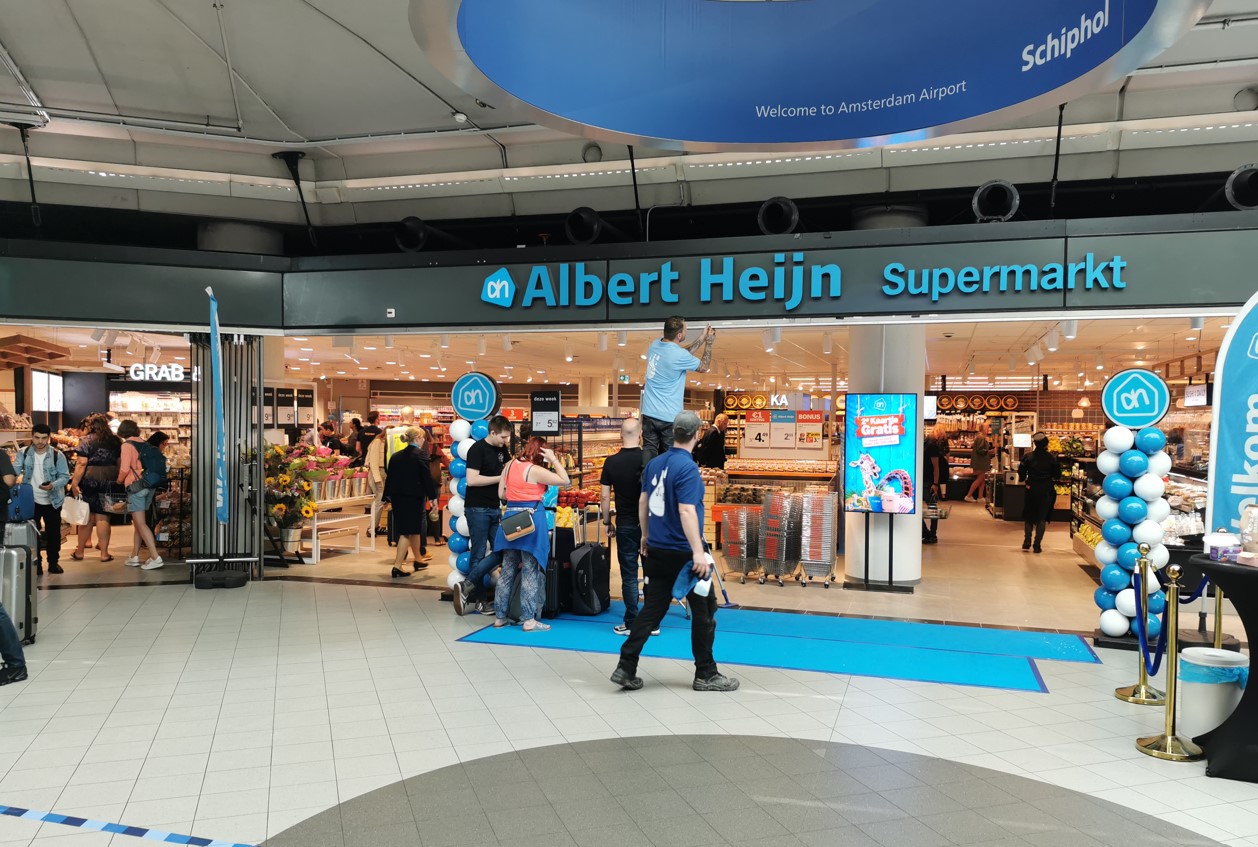Vanaf nu grotere Albert Heijn op Schiphol | Luchtvaartnieuws