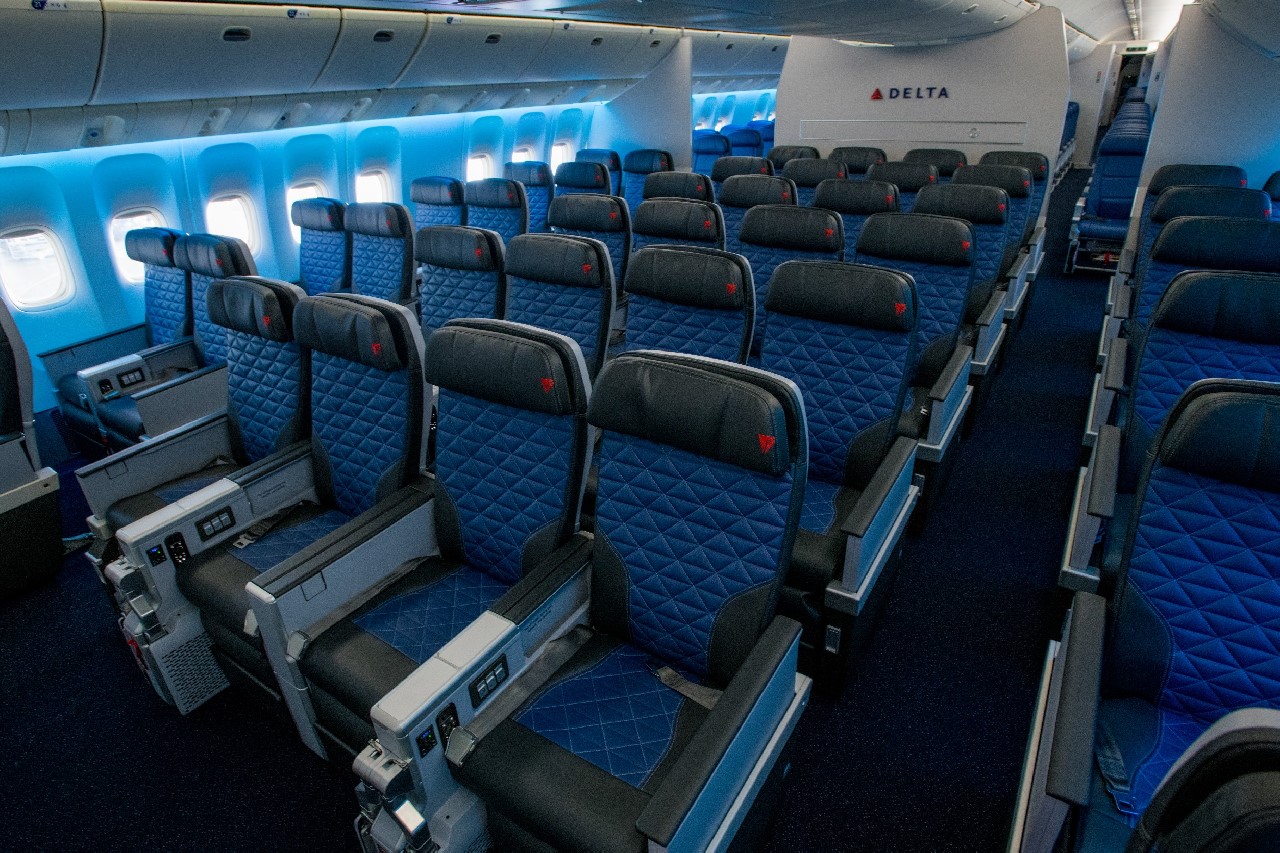 Nieuwe Delta Boeing 777 Cabine