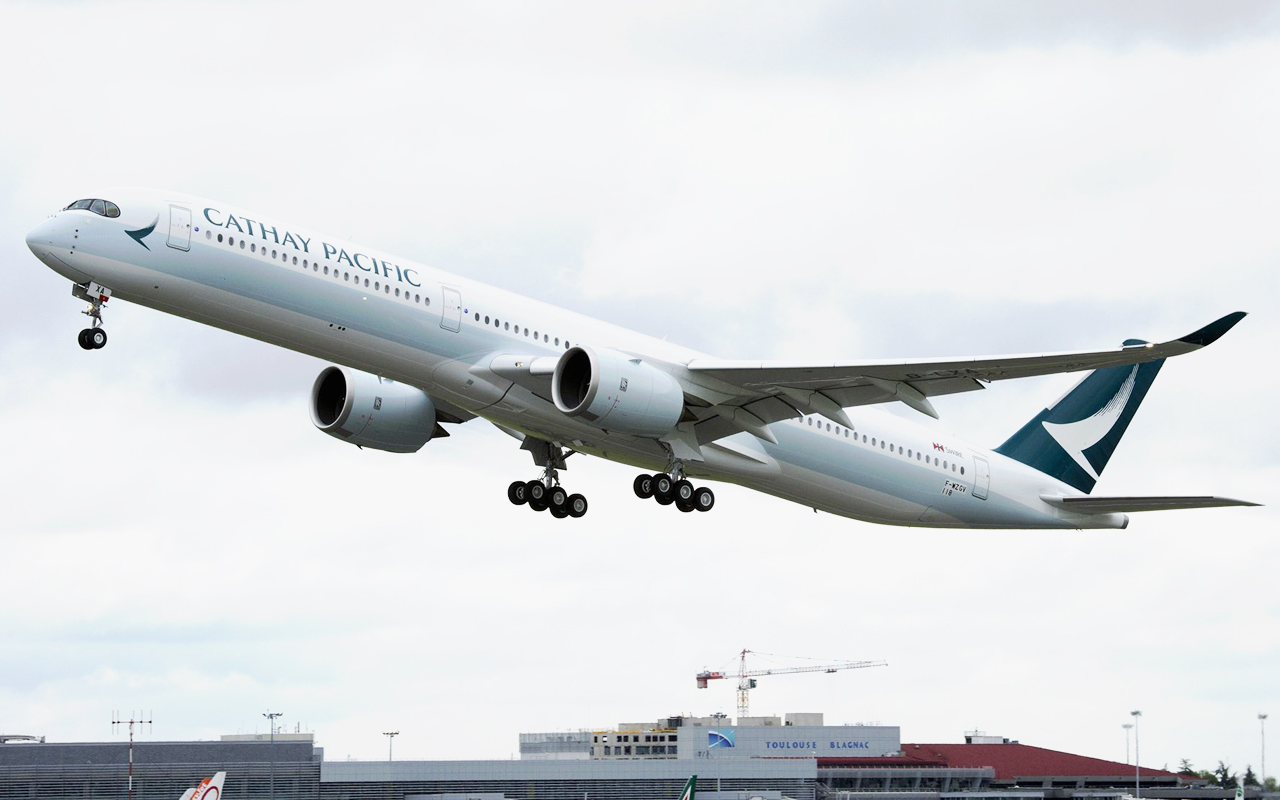 Cathay Pacific als eerste met A350-1000 vanaf Schiphol