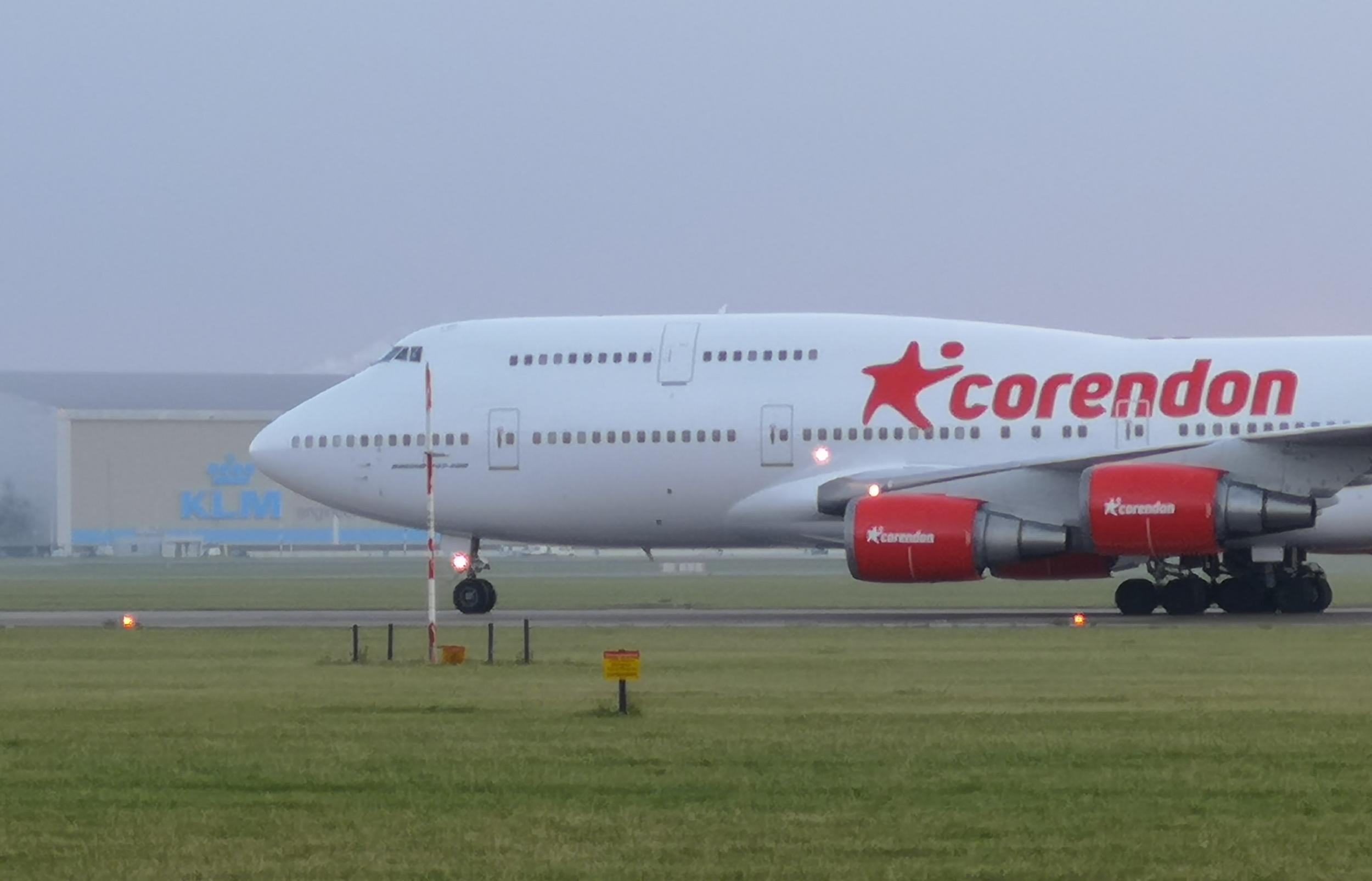 Corendon Boeing 747 op Schiphol
