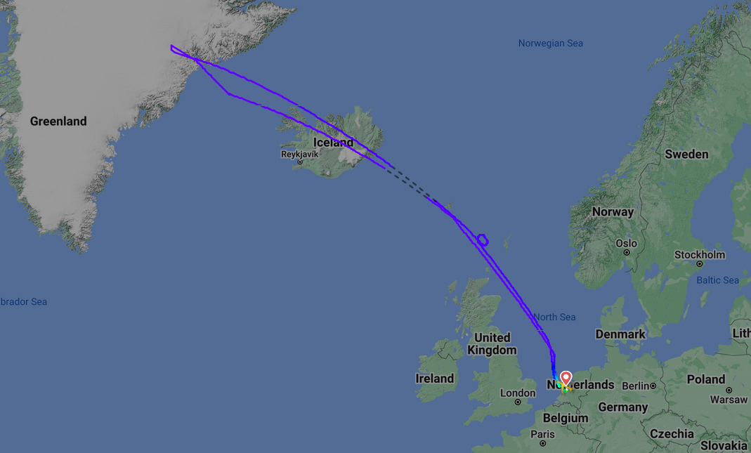 Foto (c) Flightradar24 KL601