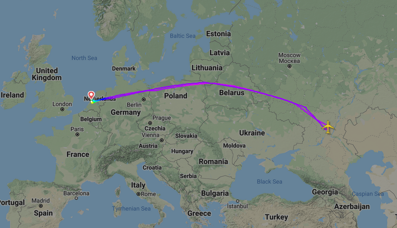 Foto (c) Flightradar24 KL871