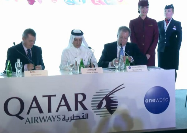 Qatar Airways IAG Oneworld Willie Walsh Akbar Al Baker
