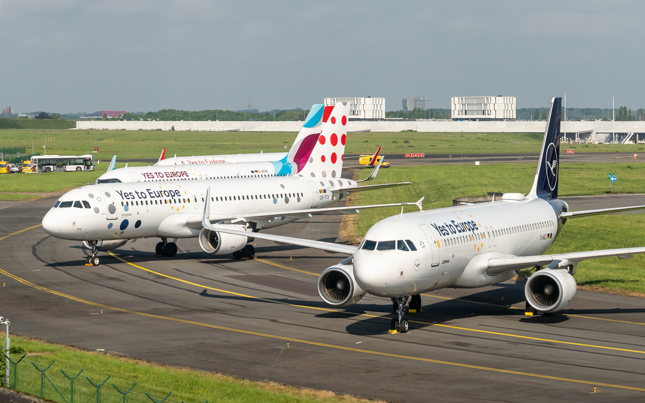 Il Gruppo Lufthansa opera gli aerei Yes to Europe per Bruxelles