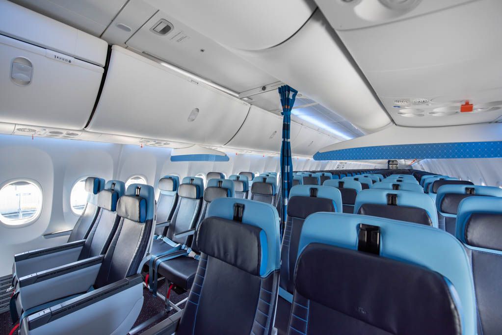 KLM 737 cabine