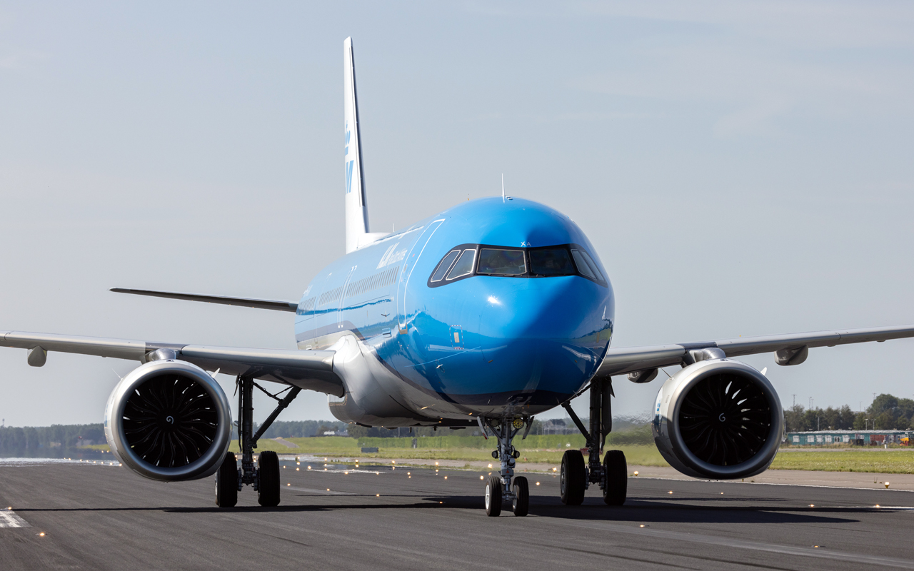 KLM verwelkomt zeventiende Airbus A321neo op Schiphol