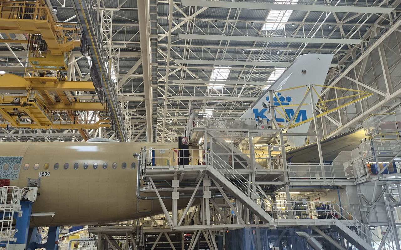Foto (c) Reismedia KLM A350 fabriek
