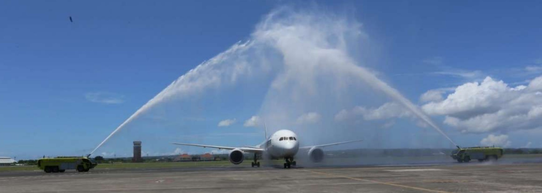 Eerste internationale vlucht Bali sinds coronacrisis