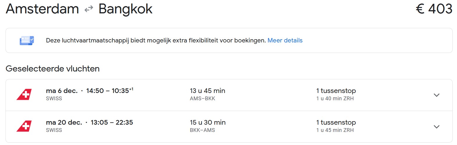 Foto (c) Google Flights Goedkope tickets