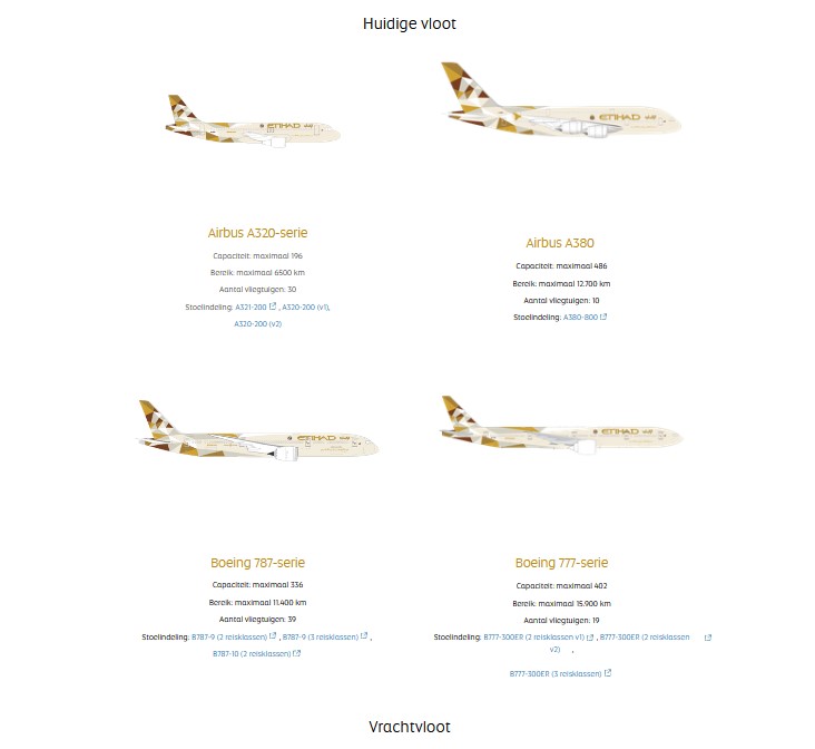 Vlootpagina Etihad