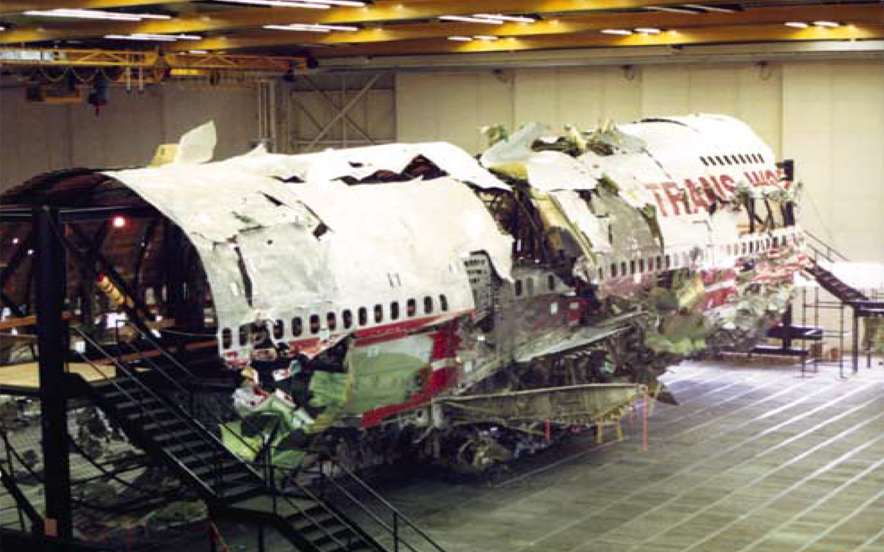 Macabere puzzel verongelukte Boeing 747 TWA wordt vernietigd - Luchtvaartnieuws.nl