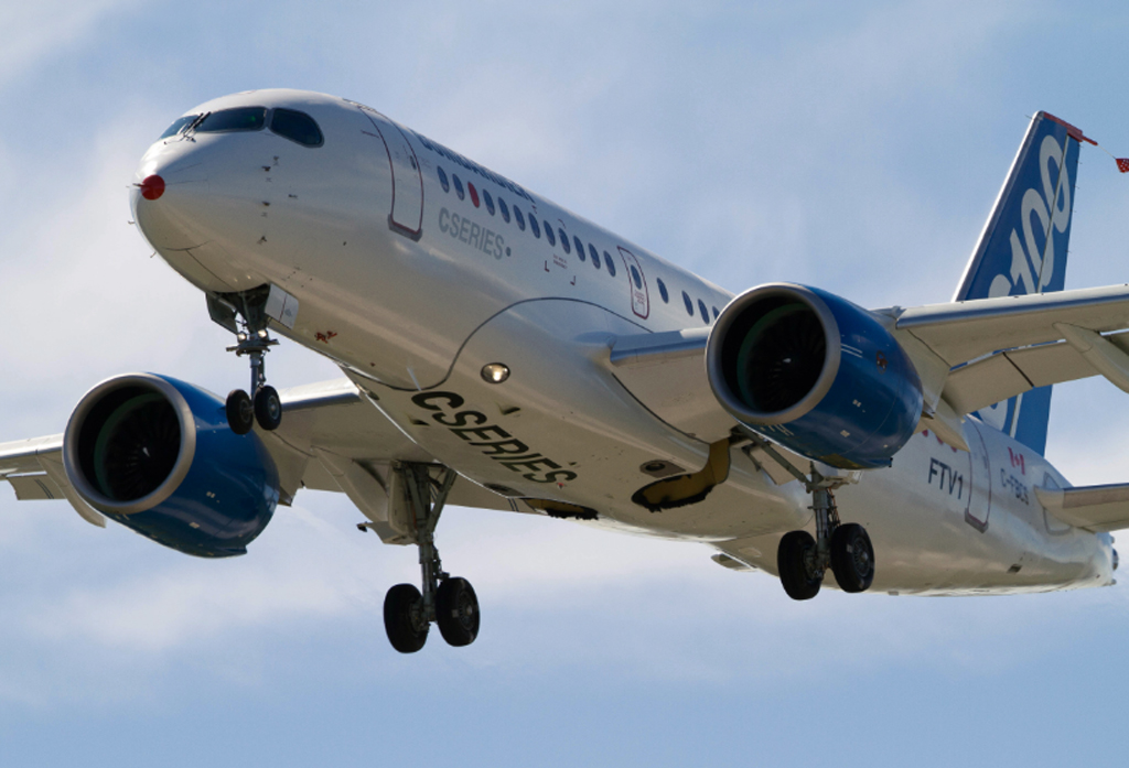 Bombardier test CS100 op London City Airport Luchtvaartnieuws