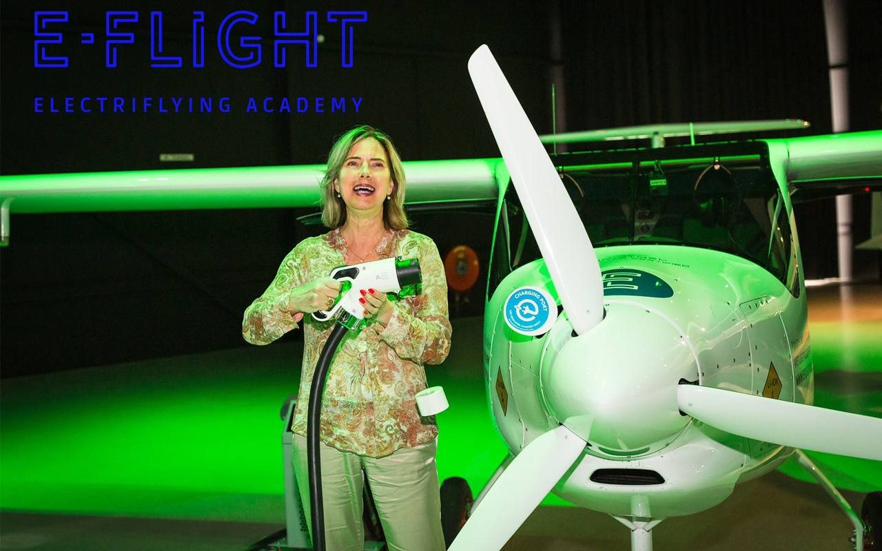 Minister opent eerste elektrische vliegschool van Europa op Teuge